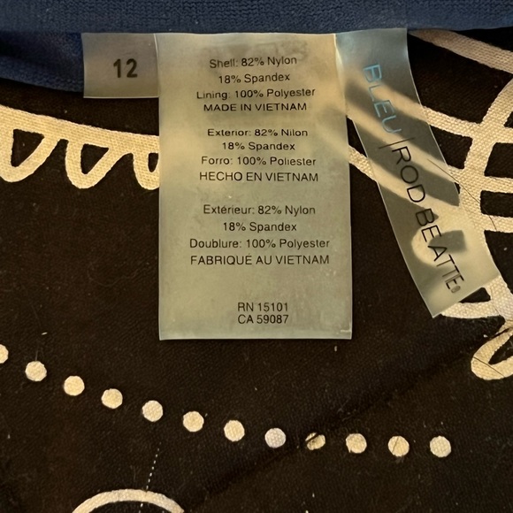 Bleu rod Beattie swimsuit 12 - Picture 3 of 3